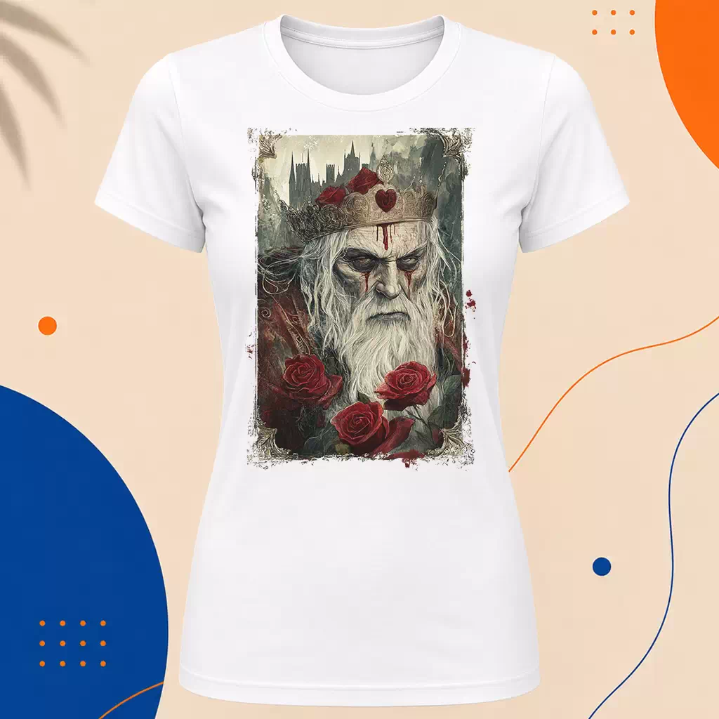 Dámské tričko - Srdcový král – King of Hearts